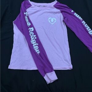 True Religion Kids Purple Long Sleeve Shirt